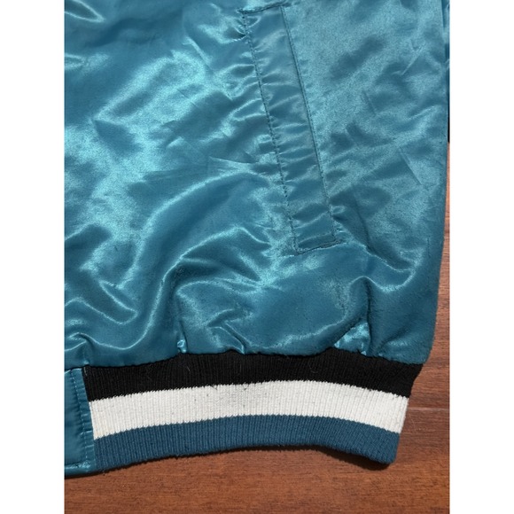 Vintage Starter San Jose Sharks NHL Satin Bomber Jacket Size 2XL XXL - Picture 6 of 6